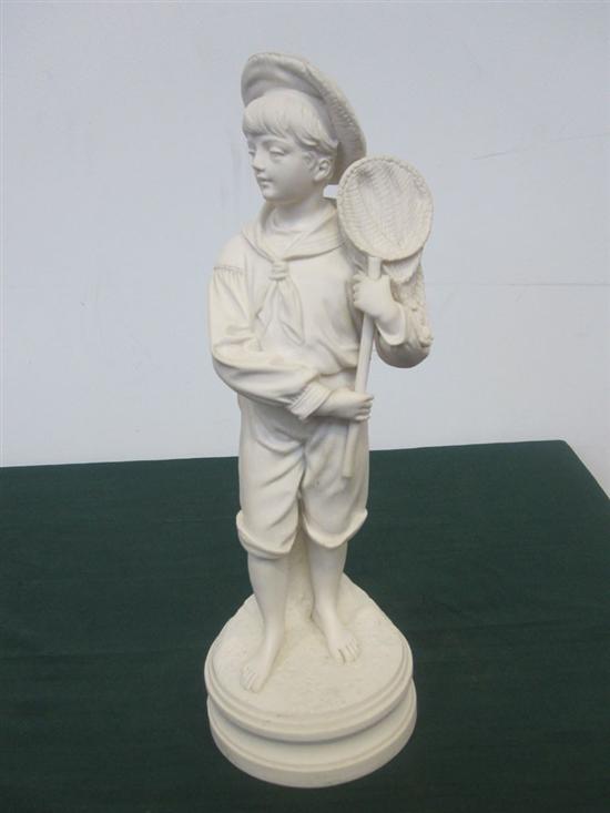 Appraisal: BISQUE FIGURE OF A BOY H