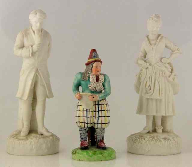 Appraisal: A pair of Robinson and Leadbeater parian figures the gentleman