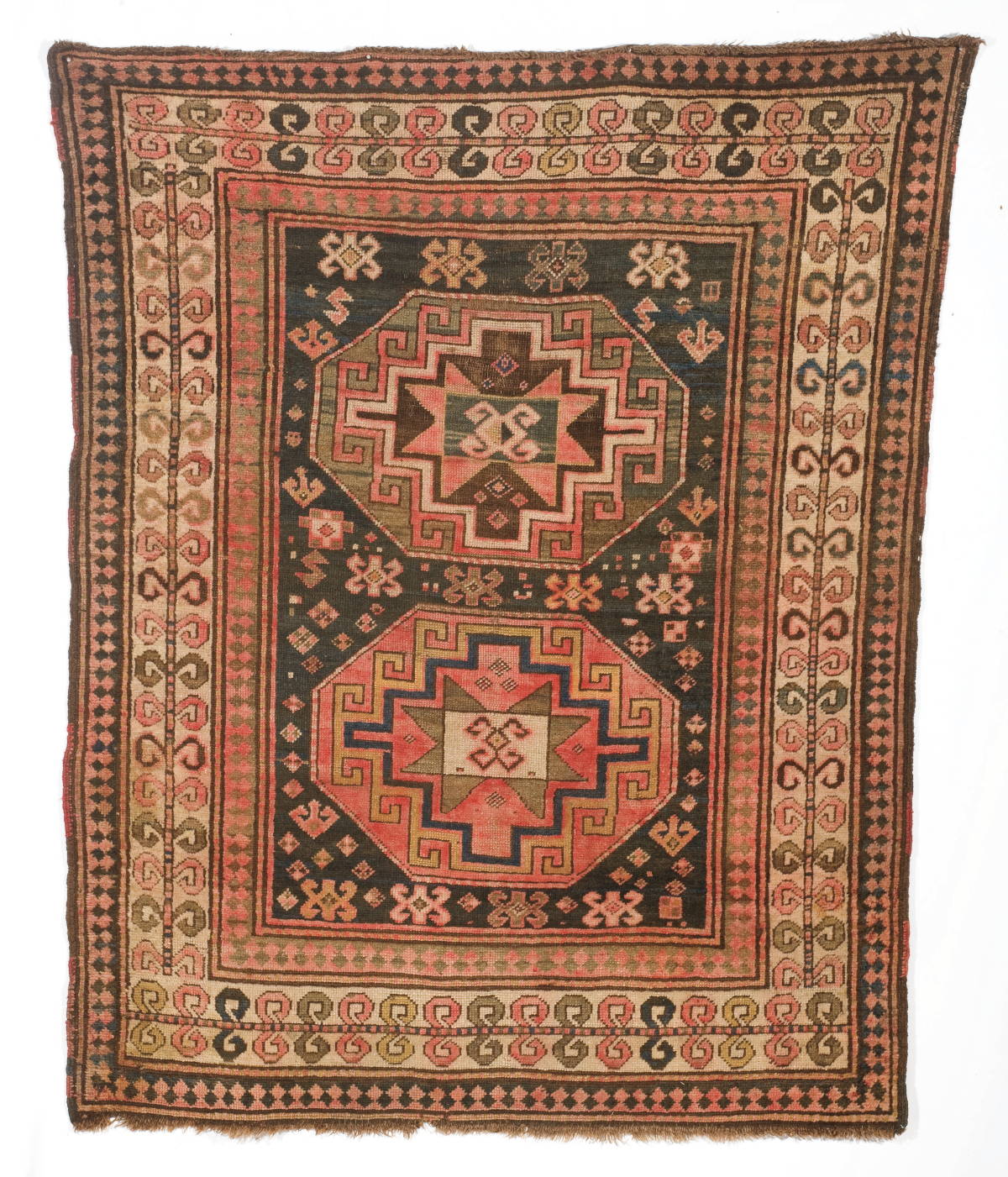 Appraisal: TWO KAZAK RUGS SOUTHWEST CAUCASAS LATE NINETEENTH-EARLY TWENTIETH CENTURY The