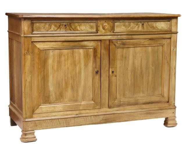 Appraisal: French Louis Philippe period fruitwood sideboard mid th c shaped