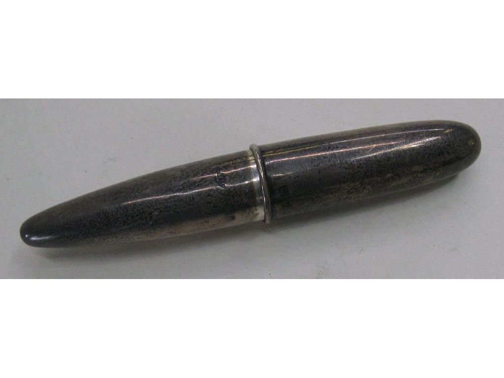 Appraisal: Silver cigar holder Birmingham