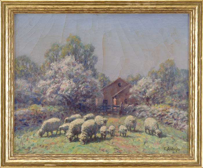 Appraisal: GEORGE ARTHUR HAYS American - SPRINGTIME Oil on canvas spring