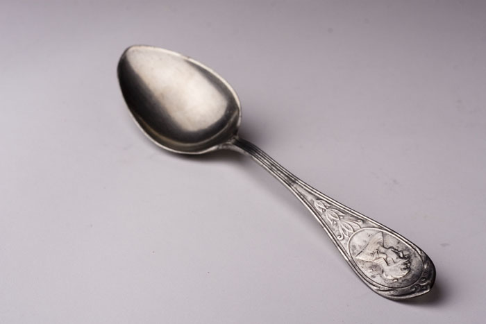 Appraisal: PEWTER TABLESPOON LUTHER BOARDMAN - South Reading Massachusetts Meriden Connecticut