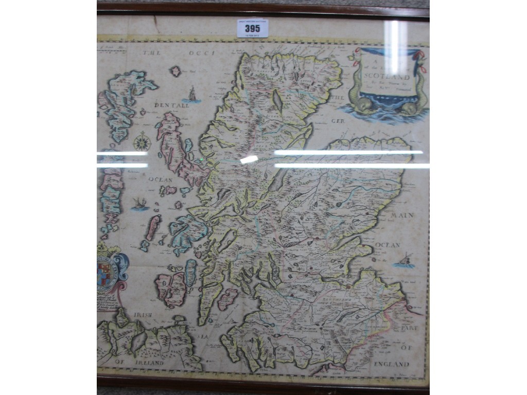 Appraisal: Framed map of Scotland