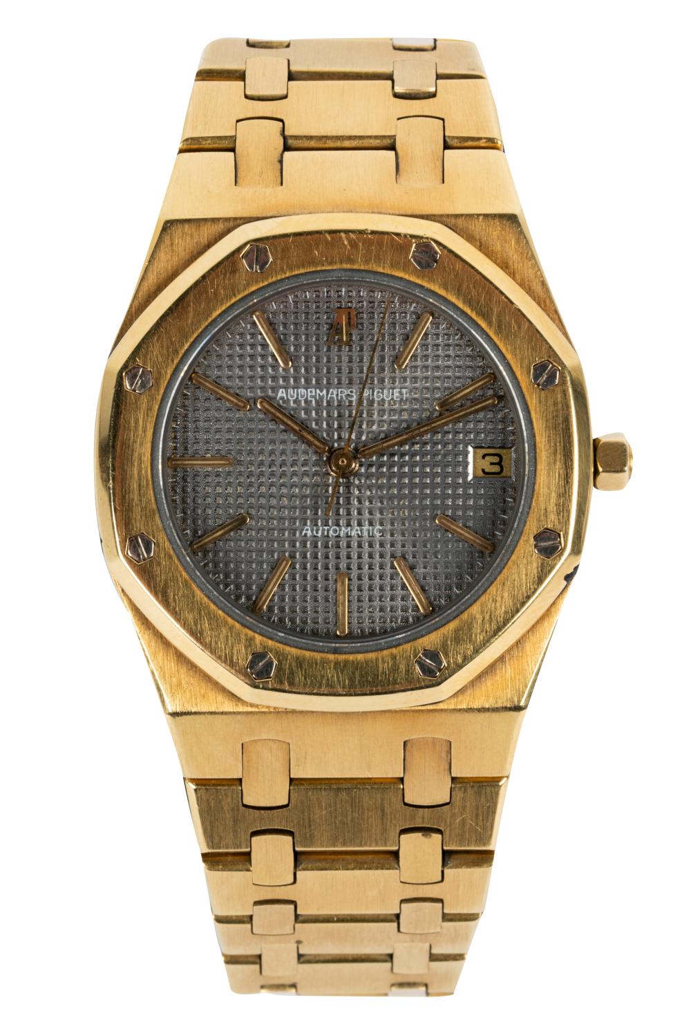 Appraisal: AUDEMARS PIGUET KARAT YELLOW GOLD 'ROYAL OAK' WATCHwith screw motif