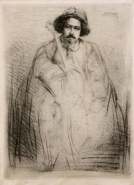 Appraisal: James Abbott McNeill Whistler American - Becquet K Etching printed