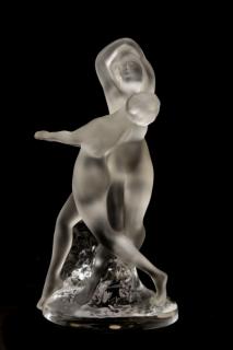 Appraisal: Lalique Sculpture Deux Danseuses Nude Dancers Lalique French -contemporary A