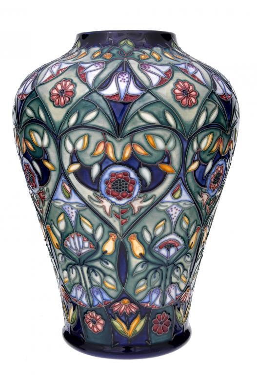 Appraisal: A MOORCROFT ANATOLIA VASE DESIGNED BY RACHEL BISHOP cm h