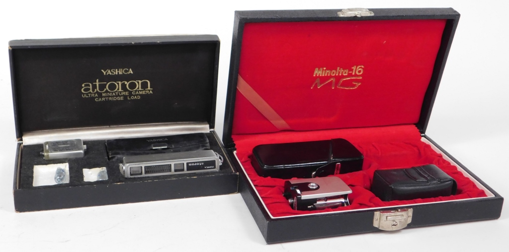 Appraisal: SUBMINIATURE JAPANESE CAMERAS subminiature Japanese cameras Includes Minolta MG with