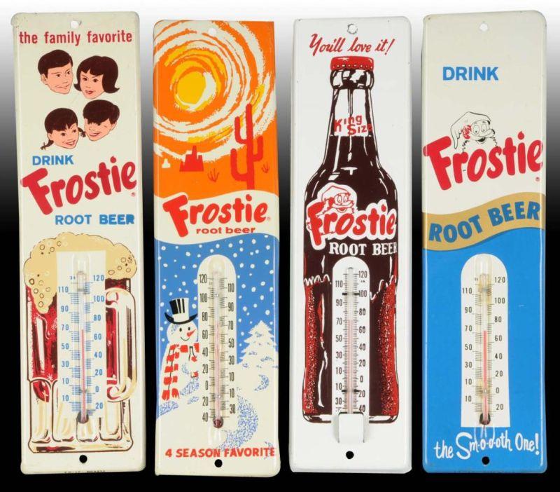 Appraisal: Lot of Assorted Frostie Root Beer Thermometers Description Circa s