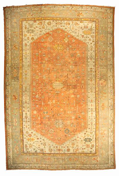 Appraisal: An Oushak carpet West Anatolia late th century size approximately