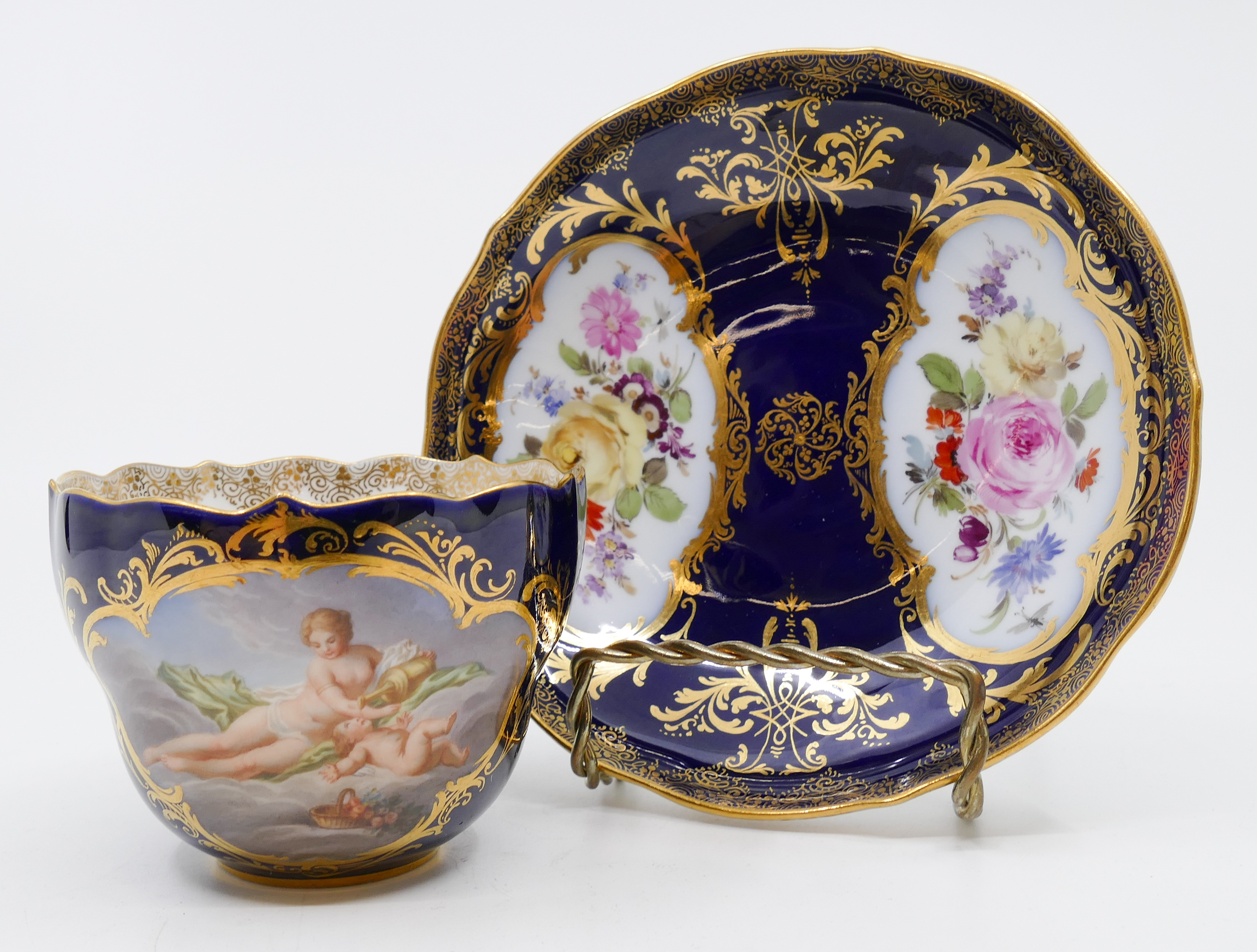 Appraisal: Meissen 'Bachus u Venus Boucher' Bachus and Venus after Francois