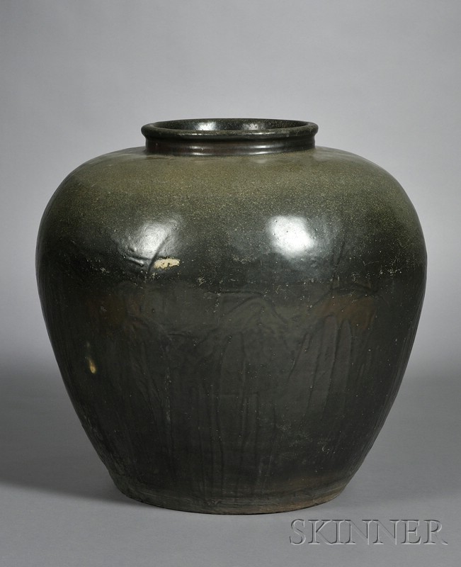 Appraisal: Tea Dust Storage Jar south China th th century ht