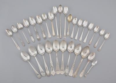 Appraisal: A Mixed Lot of Silver Spoons Including Gorham American British