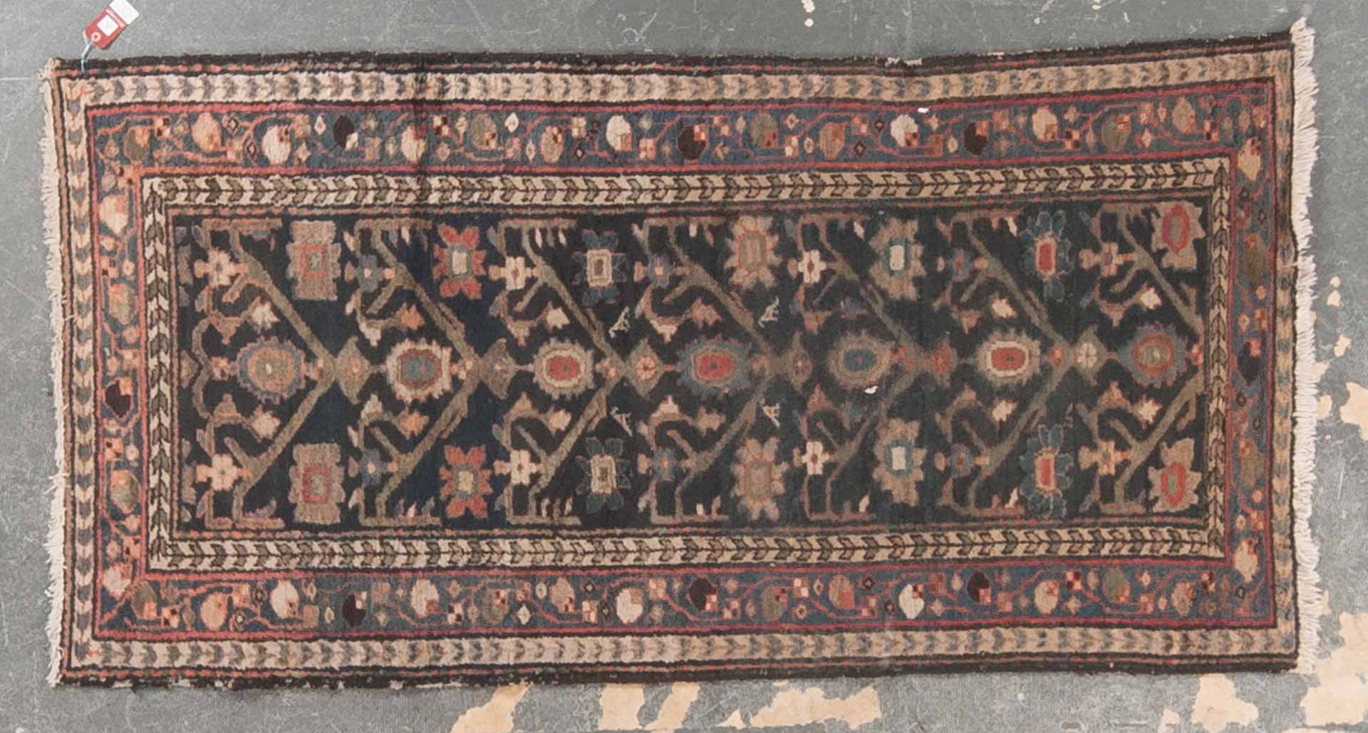 Appraisal: Antique Hamadan rug approx x Persia circa Condition Slight wear