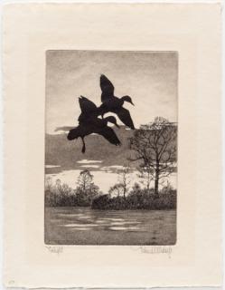 Appraisal: Richard E Bishop - Two Etchings with Aquatint each signed