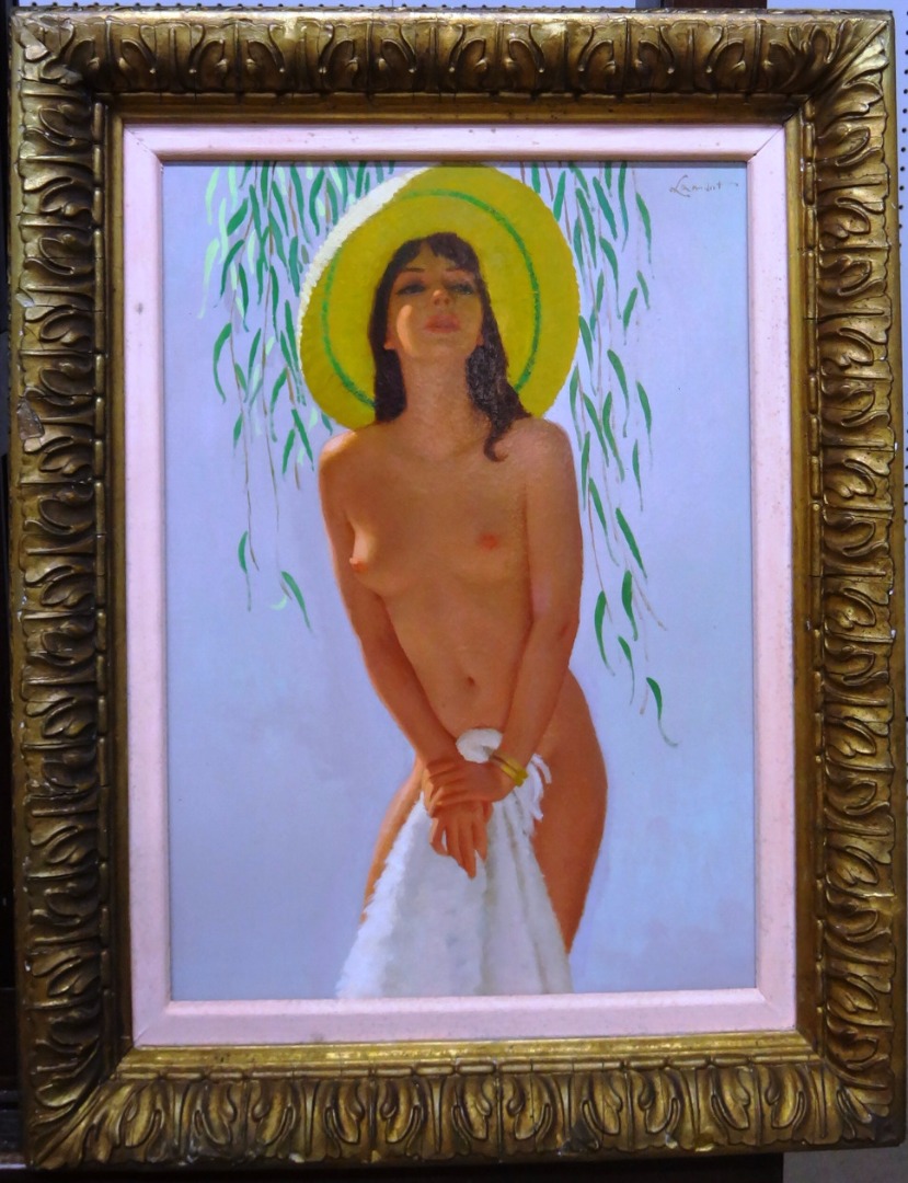 Appraisal: Larridot early th century Bather in a sun hat oil