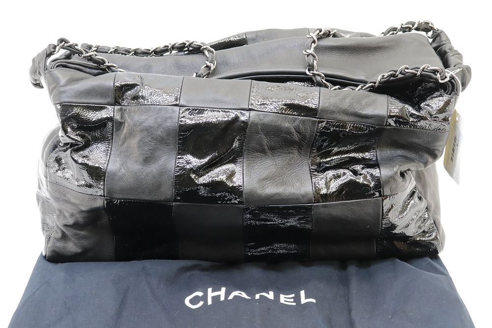 Appraisal: Chanel - Boston Tote Chanel - Boston Tote Black calf