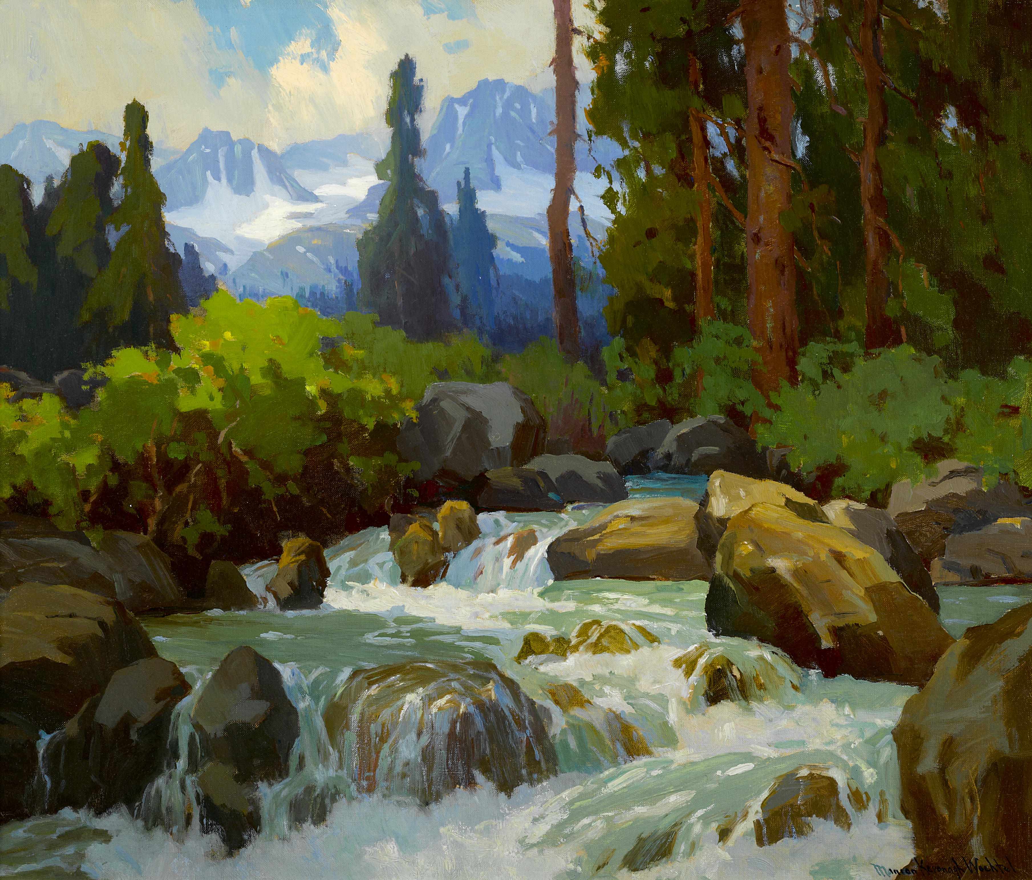 Appraisal: Marion Kavanagh Wachtel American - Near Mineral Falls High Sierras