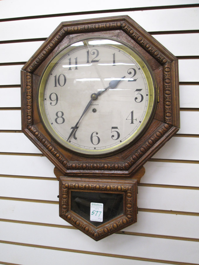 Appraisal: AN AMERICAN WALL CLOCK Waterbury Clock Co Waterbury Conn Arion