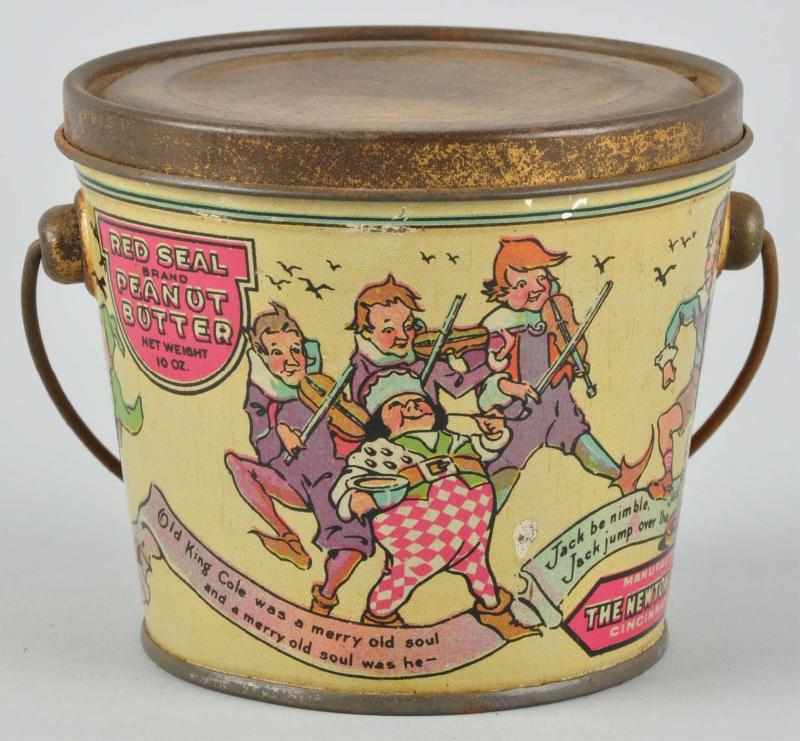 Appraisal: Red Seal Peanut Butter Pail Description Nice image of children