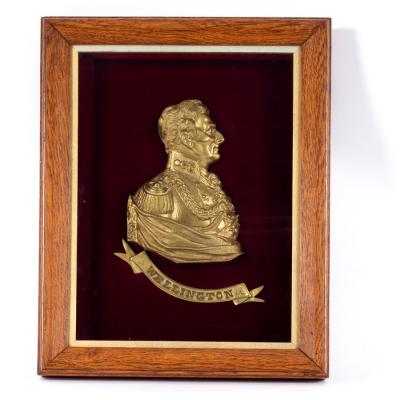 Appraisal: A th Century gilt brass relief bust of the Duke