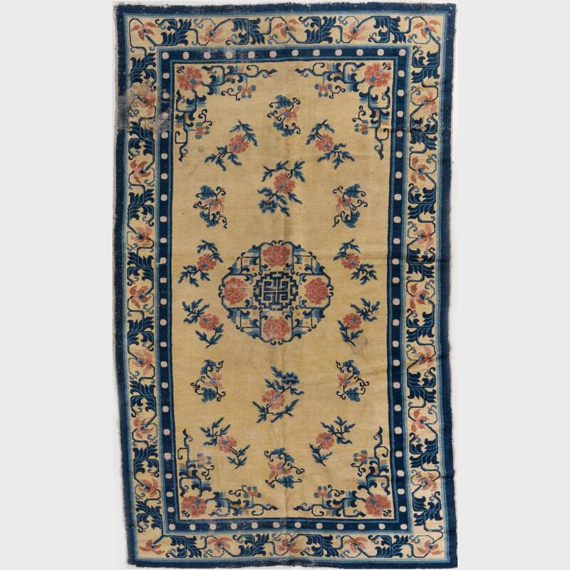 Appraisal: Chinese Rug Approximately ft in x ft in Condition Scattered