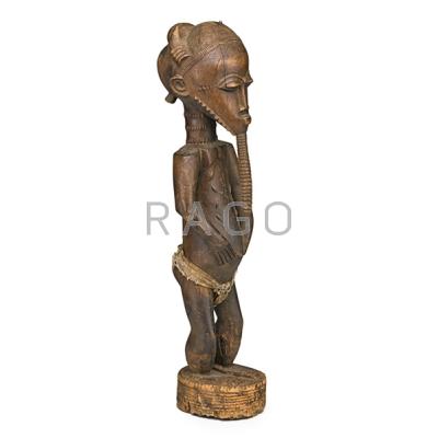 Appraisal: AFRICAN BAULE TRANCE DIVINERS FIGURE IVORY COAST Known as Asyu