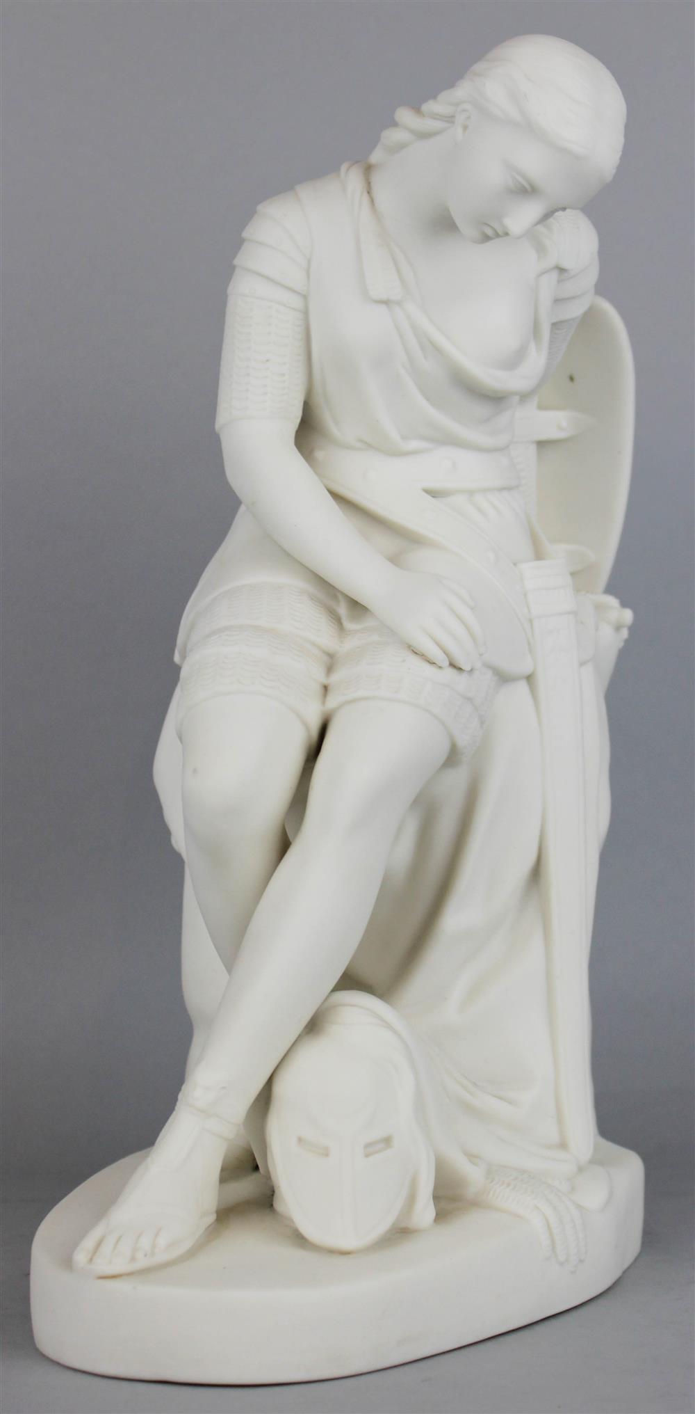 Appraisal: MINTON PARIAN CLORINDA AFTER JOHN BELL impressed John Bell incised