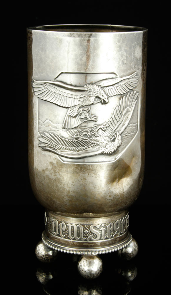 Appraisal: - WWI Silver Luftwaffe Honor Goblet Rare and important WWI