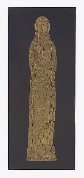 Appraisal: A brass rubbing of Lady Alyne de Creke c Westley