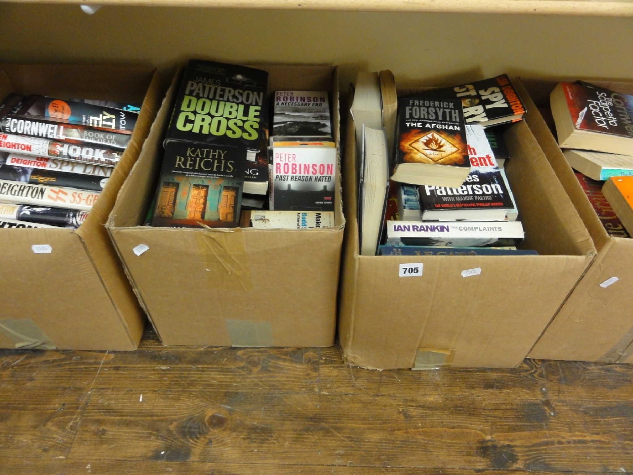 Appraisal: A large collection boxes of paperbacks novels and other unassorted