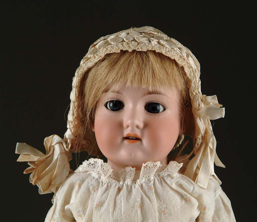 Appraisal: AM DOLL Bisque shoulder head doll incised AM- -DEP Blue