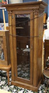 Appraisal: Pair of Classical style display cabinets executed in oak having