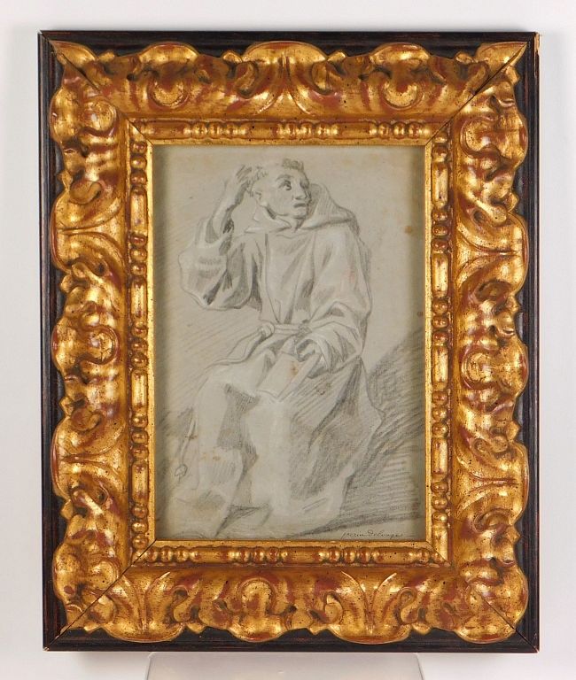 Appraisal: Perino Del Vaga Old Master Pencil Drawing Pietro Buonaccorsi Italy