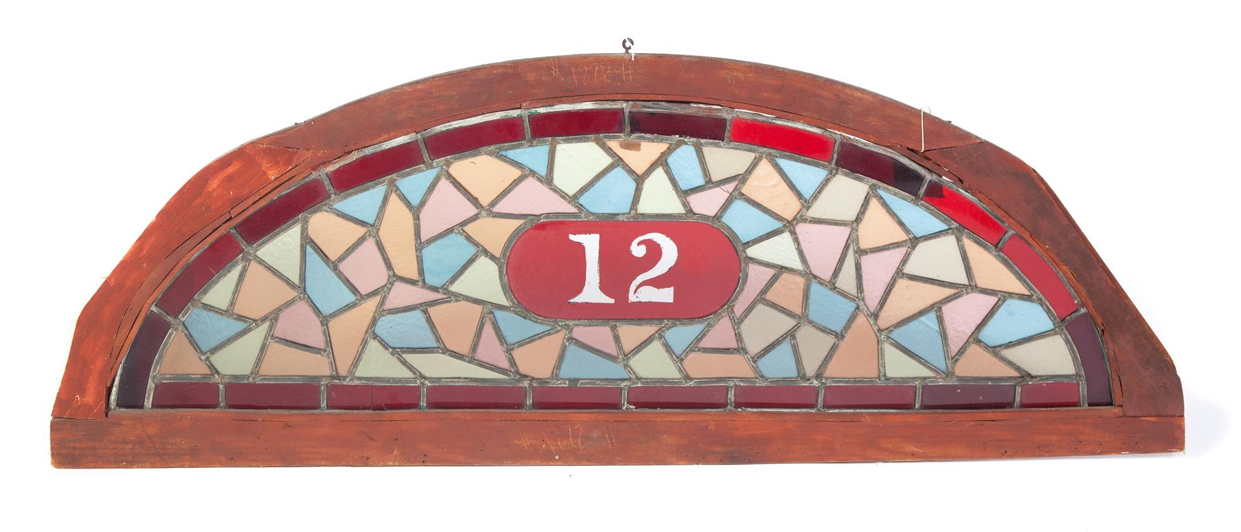 Appraisal: LEADED AND COLORED GLASS TRANSOM American th quarter- th century