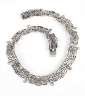 Appraisal: A silver sectional necklace Margot de Taxco Stamped Margot de