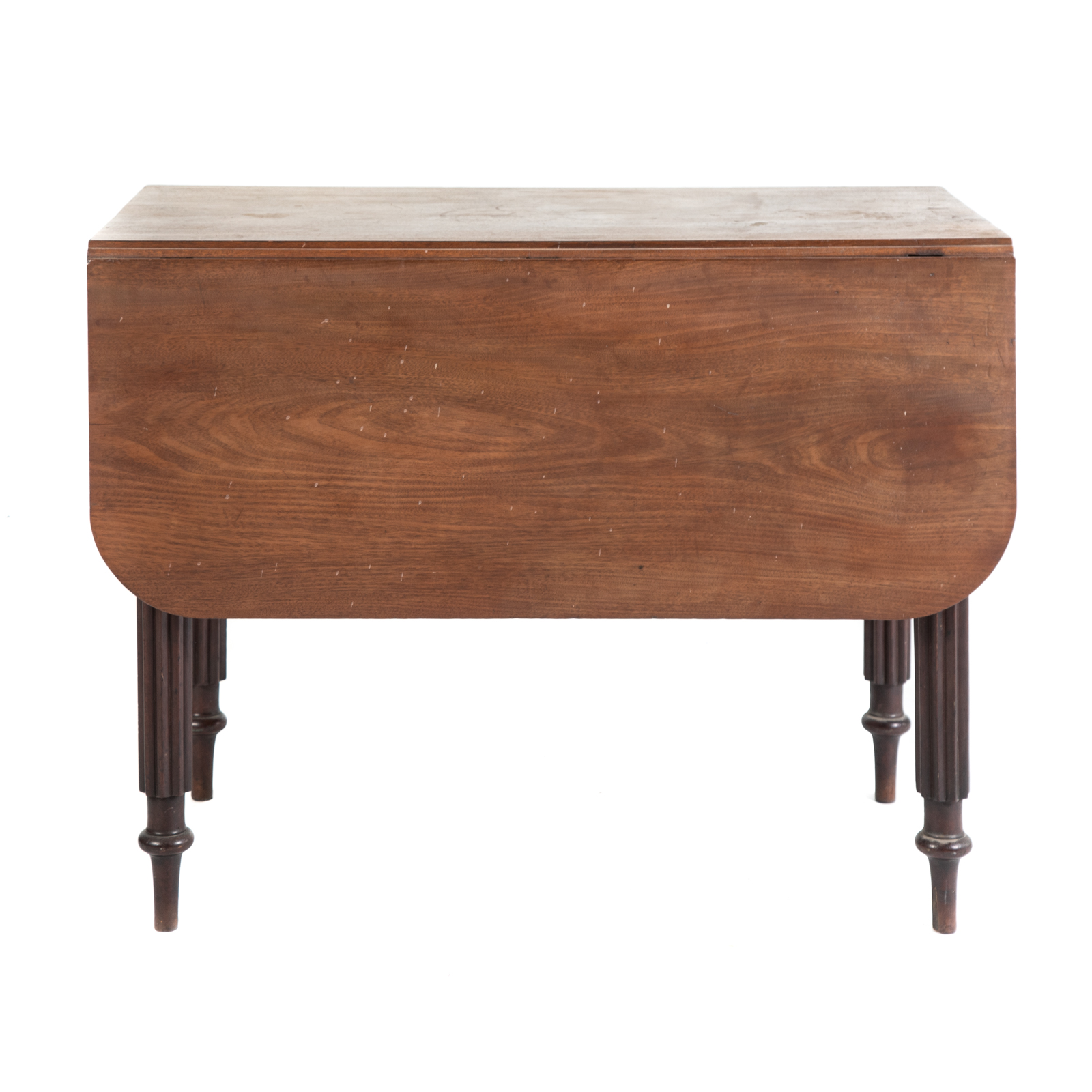 Appraisal: BALTIMORE CLASSICAL DROP LEAF TABLE Circa well carved reeded legs