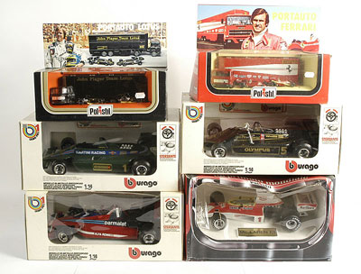 Appraisal: Polistil group of Cars - including th scale JPS Lotus