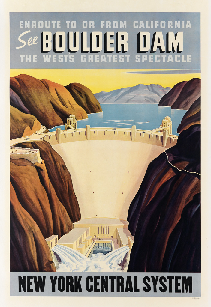 Appraisal: DESIGNER UNKNOWN SEE BOULDER DAM NEW YORK CENTRAL SYSTEM Circa