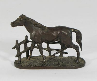 Appraisal: Pierre-Jules M ne French - Cheval la barriere Horse by