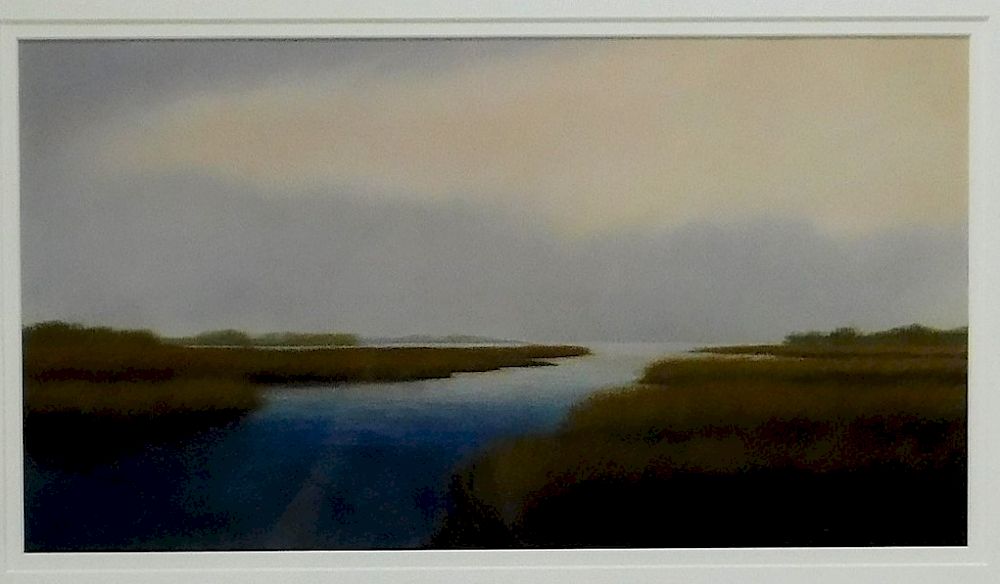 Appraisal: Scott Cameron Marsh Landscape Pastel Painting Delaware b Titled Early