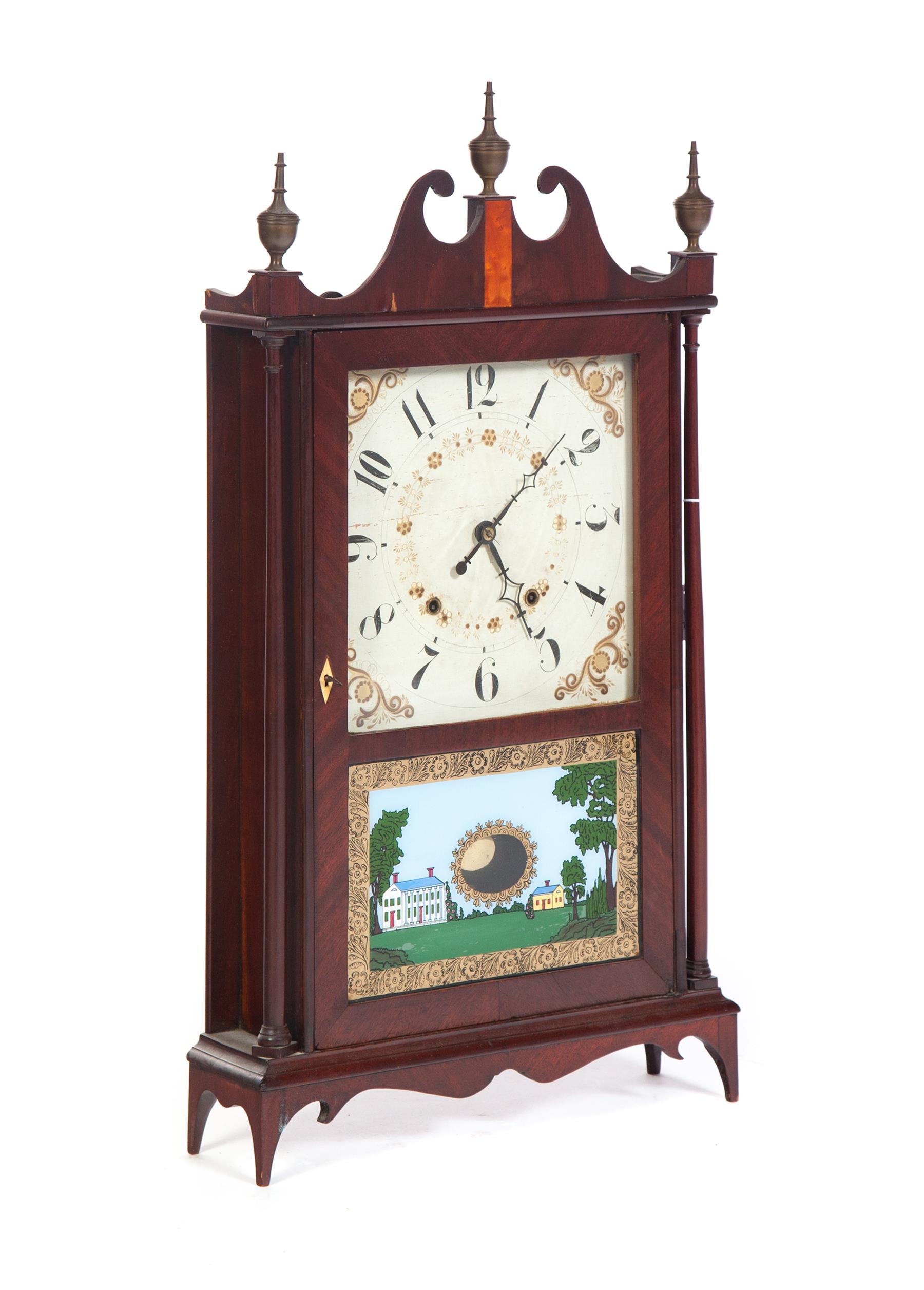 Appraisal: ELI TERRY AND SONS PILLAR AND SCROLL CLOCK American nd