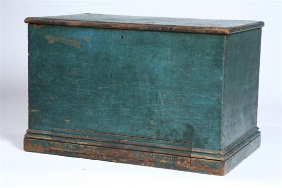 Appraisal: PAINTED CHEST Probably New England st half- th century pine