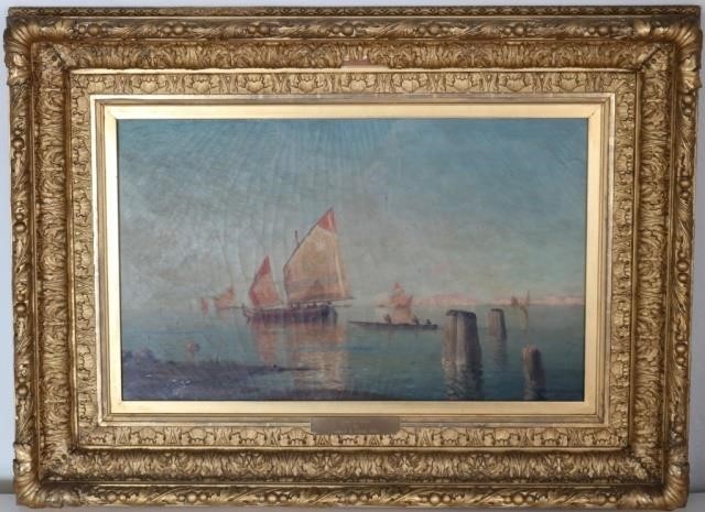 Appraisal: L D ELDRED FAIRHAVEN ARTIST LEMUEL - OIL PAINTING ON