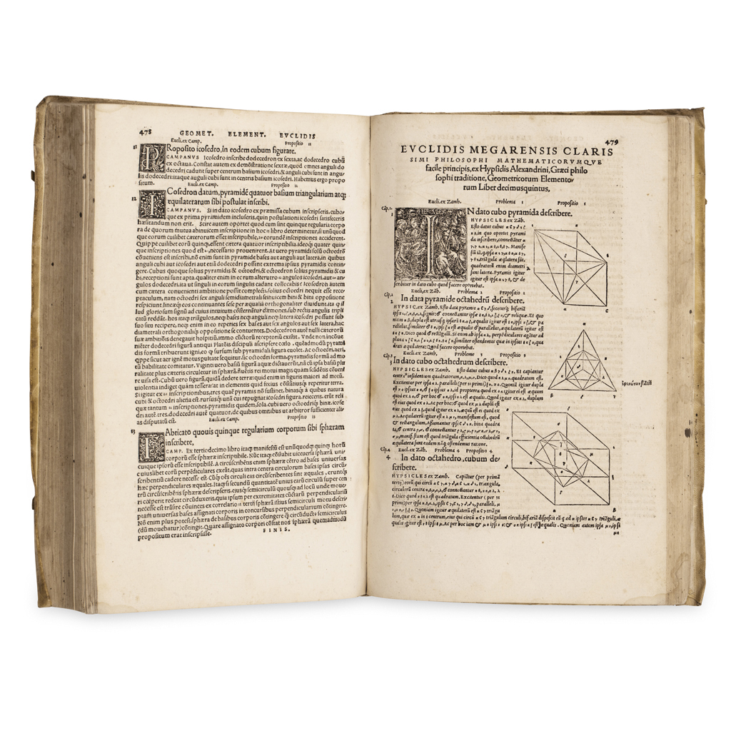 Appraisal: Euclid Elementorum Geometricorum Libri XV Basel Johannes Hervagius August Small