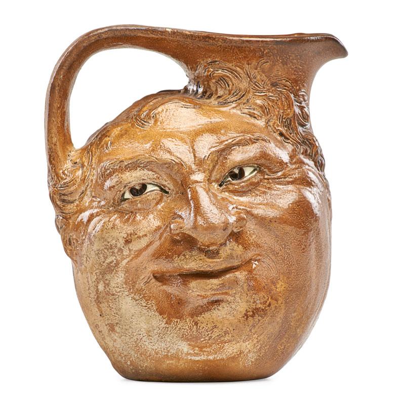 Appraisal: R W MARTIN MARTIN BROTHERS Double-sided face jug Condition Report