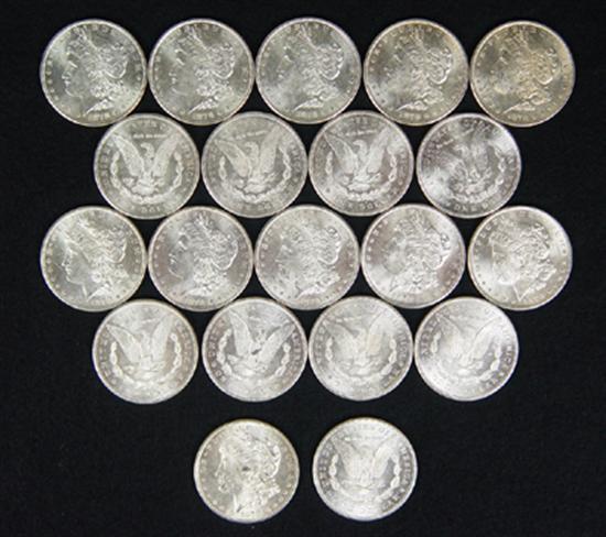 Appraisal: Roll of Choice-GEM BU -S Morgan Dollars Most would grade