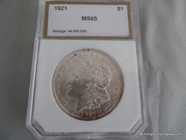 Appraisal: Morgan MS Silver Dollar Coin VAM- Graded and capsulated Varslab