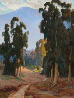 Appraisal: JEAN MANNHEIM - Sierra Madre or Mt Lowe from the